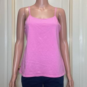 Isaac Mizrahi Live Pink Spaghetti Tank Top